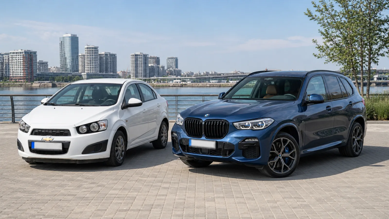 Economy car and SUV from the ZURO Cars fleet in Belgrade