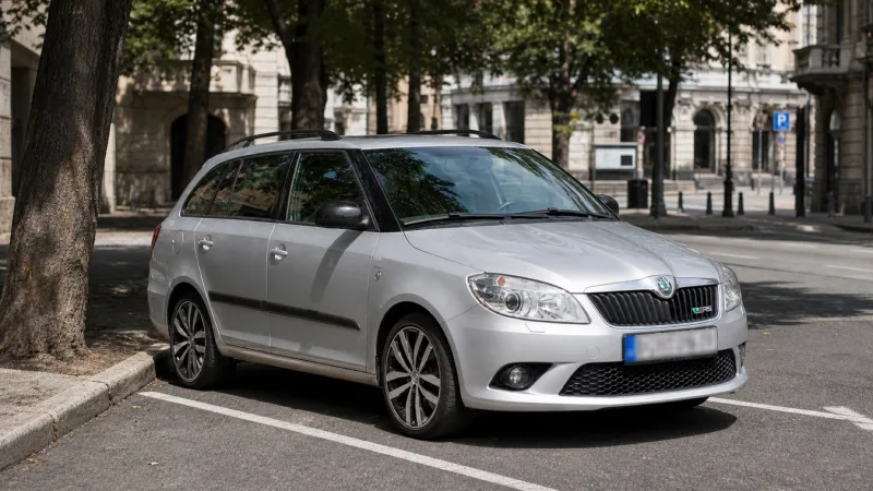 ZURO Cars rental vehicle parked legally in Belgrade